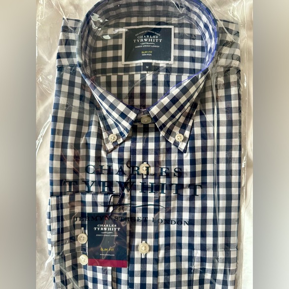 Charles Tyrwhitt Slim Fit Check Shirt - Picture 2 of 5
